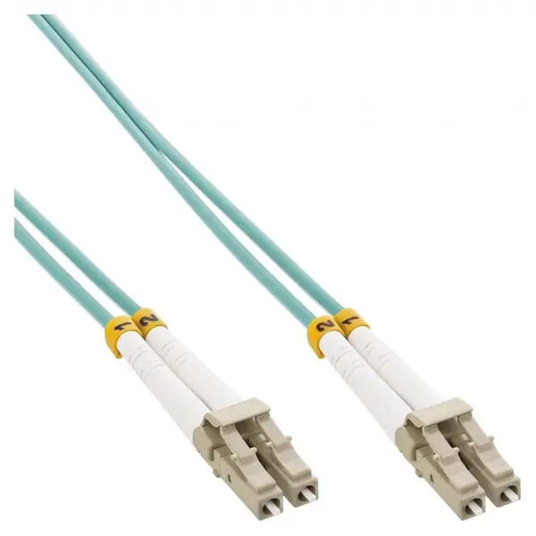Cablu fibra optica LC- LC Duplex Multimode OM3 LSOH 10m, InLine IL88549O