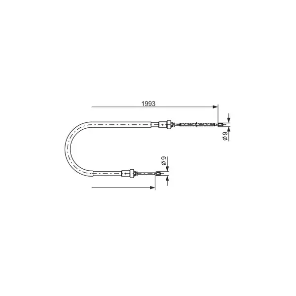 Cablu, frana de parcare BOSCH 1 987 482 233
