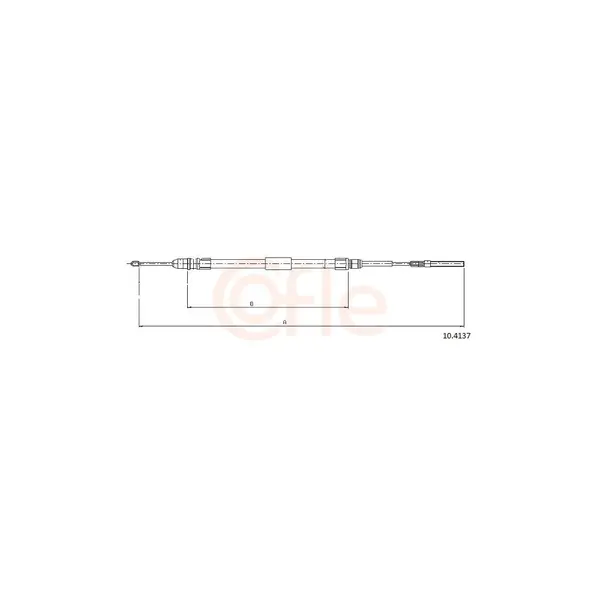 Cablu, frana de parcare COFLE 10.4137