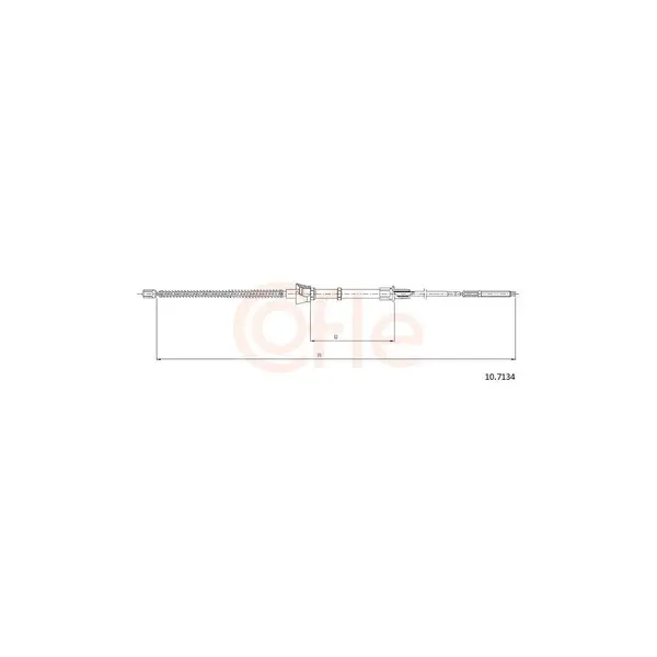 Cablu, frana de parcare COFLE 10.7134