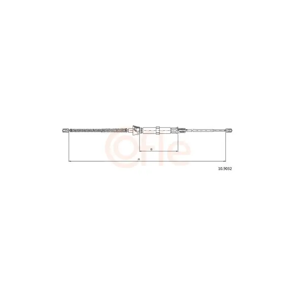 Cablu, frana de parcare COFLE 10.9032