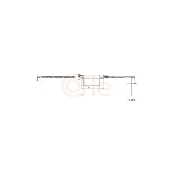 Cablu, frana de parcare COFLE 10.9050