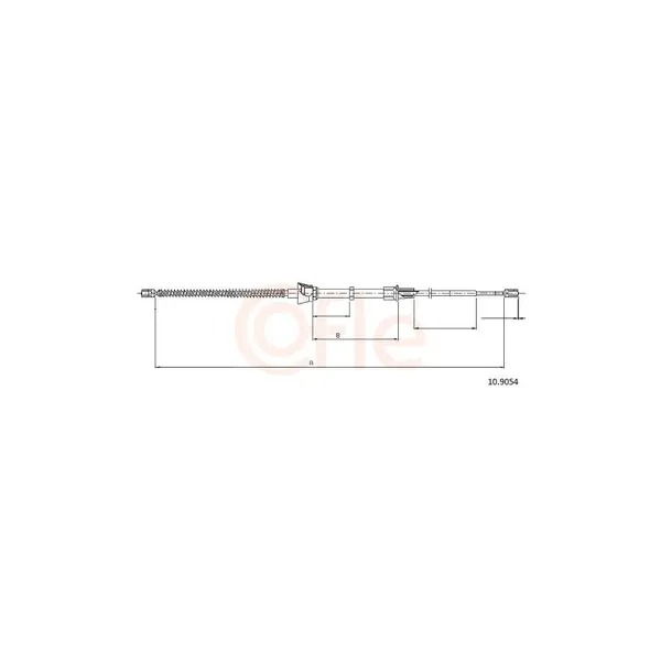 Cablu, frana de parcare COFLE 10.9054