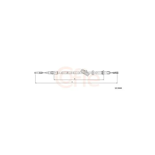 Cablu, frana de parcare COFLE 10.9444