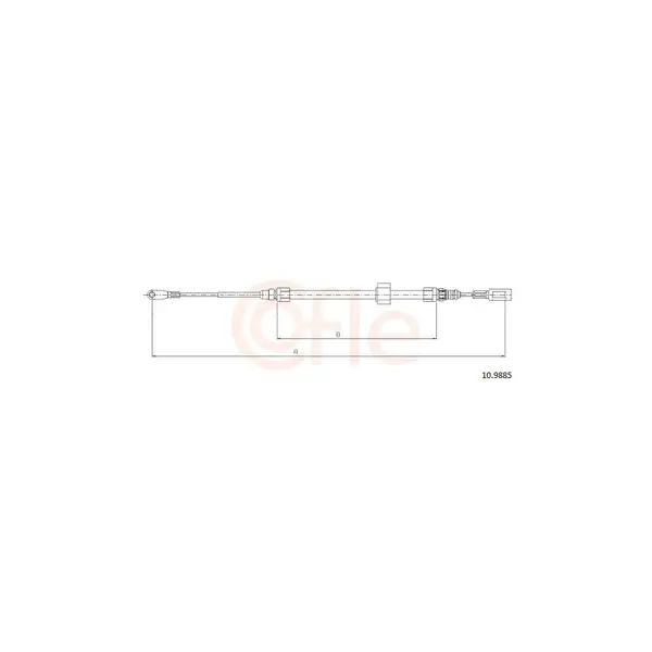 Cablu, frana de parcare COFLE 10.9885