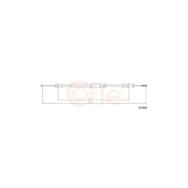 Cablu, frana de parcare COFLE 10.9890