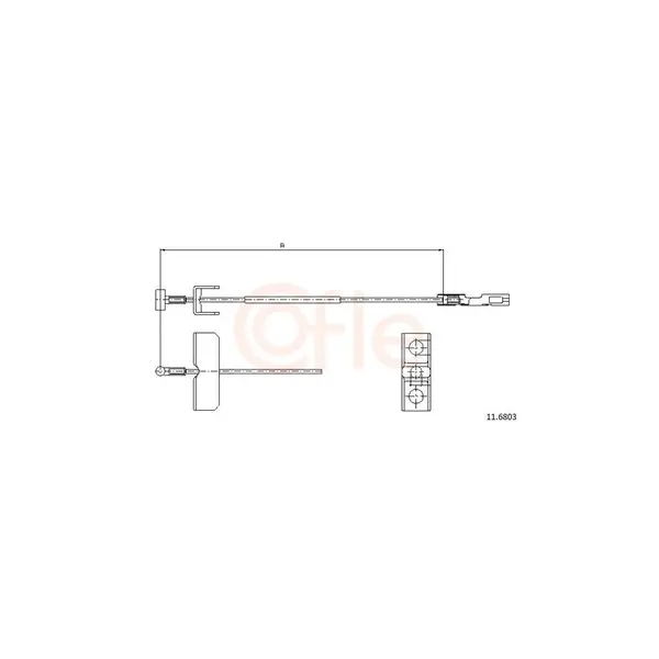 Cablu, frana de parcare COFLE 11.6803