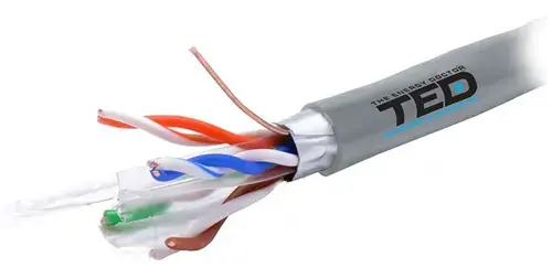 Cablu FTP TED Electric KAB-TED6, CAT 6, Cupru, 305 m