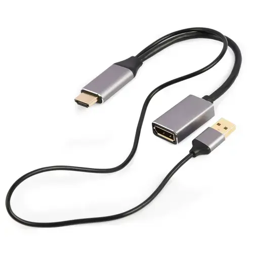 Cablu Gembird A-HDMIM-DPF-02, 4K, HDMI la DisplayPort, 0.1m (Negru)