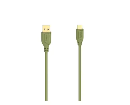 Cablu Hama 200637 USB-A 2.0 - USB-C, 0.75 m (Verde)