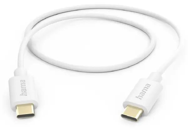 Cablu Hama - 201590, USB-C/USB-C, 1 m, alb