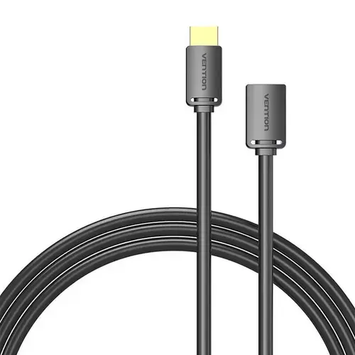 Cablu HDMI-A mascul la HDMI-A mama 4K HD PVC 2m Vention AHCBH, Negru