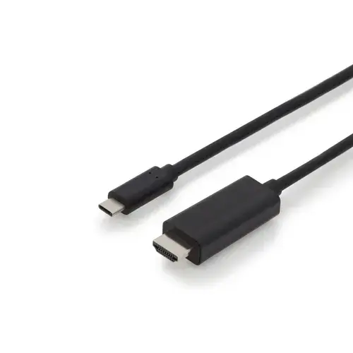 Cablu HDMI Digitus AK-300330-020-S, USB tip C, 2m (Negru)