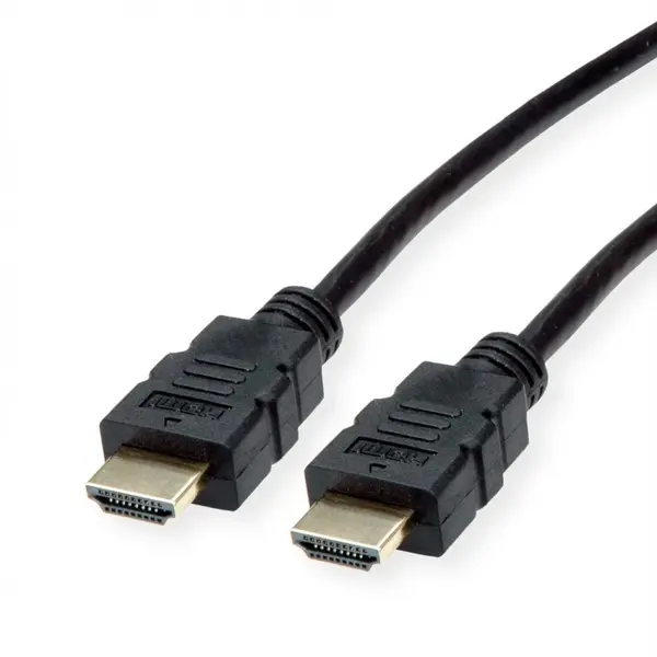 Cablu HDMI High Speed cu Ethernet 4K30Hz TPE T-T 1.5m Negru, Roline 11.04.5931