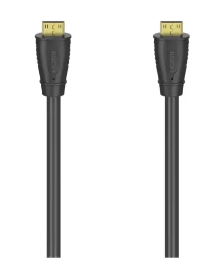 Cablu HDMI si Ethernet Hama 205342, 1.5m, 4k, placat aur (Negru)