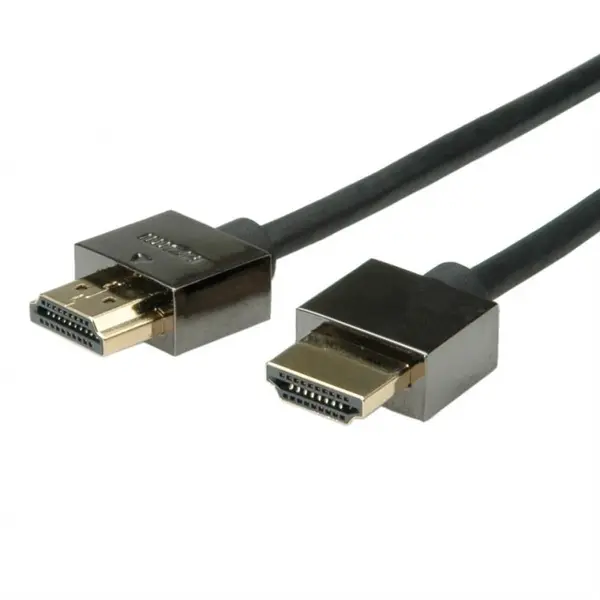 Cablu HDMI v1.4 Slim High Speed + Ethernet T-T 3m Negru, Roline 11.04.5593*
