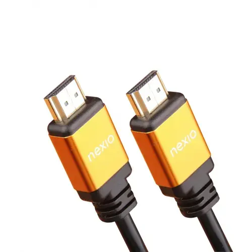 Cablu HDMI V2.1, tata-tata, 8K@60hz, 1080P, Ultra High Speed Ethernet, carcasa metalica, contacte aurite, 1m, Nexio NX-VN-HD50-1M