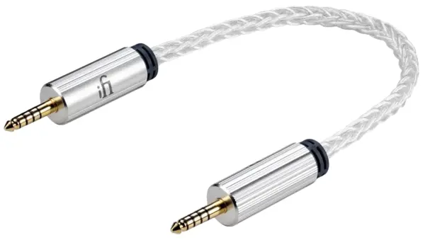 Cablu iFi Audio - 4,4 mm/4,4 mm, 0,3 m, alb