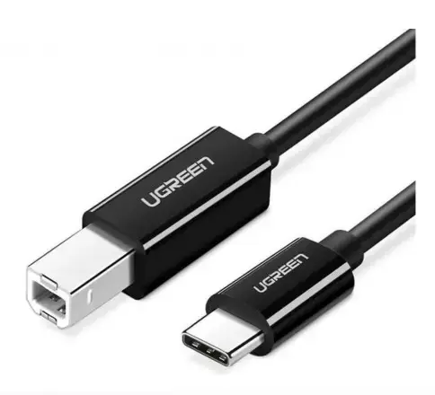 Cablu Imprimanta UGREEN US241, USB-C - USB-B, 2m, Negru