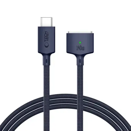 Cablu Incarcare Tech-Protect MMC01 Ultraboost, USB-C - MagSafe 3, 140W, 2m (Bleumarin)