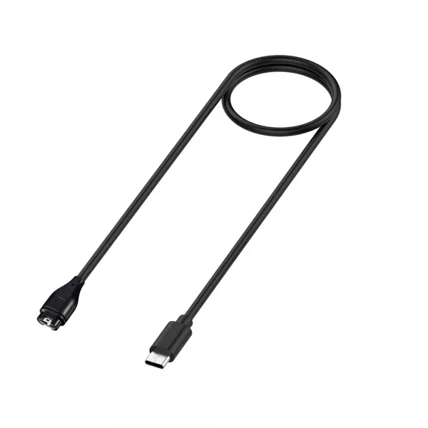 Cablu Incarcare Techsuit TGC2 pentru Garmin Watch Fenix / vivoactive Series, USB-C, Negru