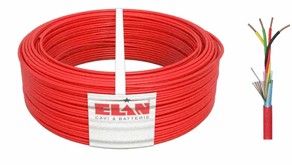Cablu incendiu 4x8/10, diametru 5.3mm, cupru, ecranat, rosu, rola 200m, ELAN EL 4x8/10 Tw (034801R)