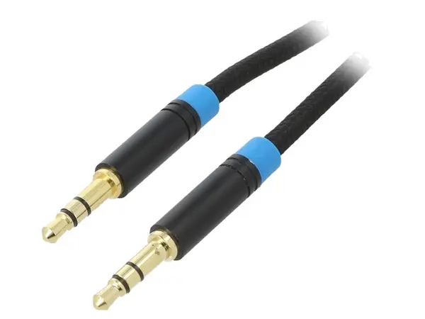 Cablu Jack 3,5mm 3pin mufă,din ambele părţi 2m Placare: aurit