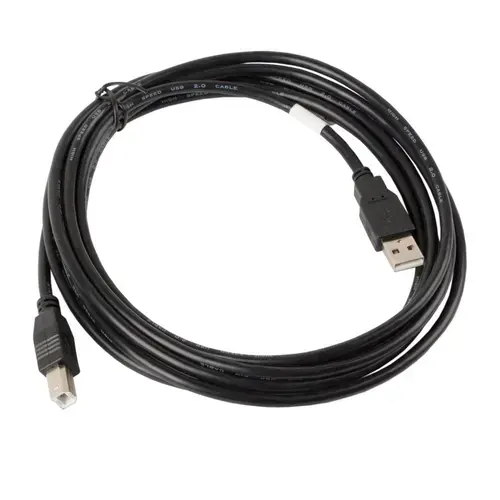 Cablu Lanberg 41353, lungime 3 m, USB-A, USB-B, Negru