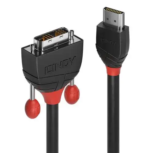 Cablu Lindy 36271, HDMI - DVI-D, 1m, Negru