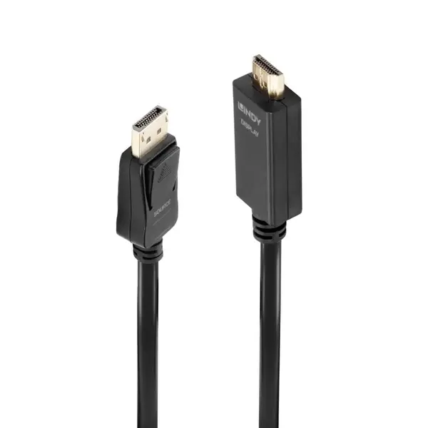 Cablu Lindy 5m DisplayPort to HDMI 10.2G Cablu Lindy 5m DisplayPort to HDMI 10.2G