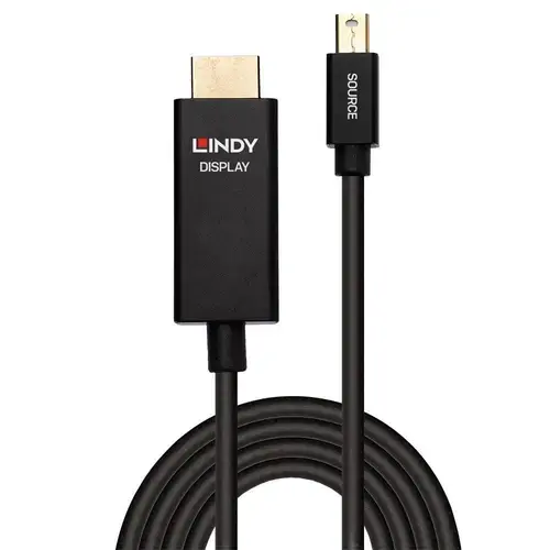 Cablu Lindy LY-40922, 2m, Mini DisplayPort - HDMI
