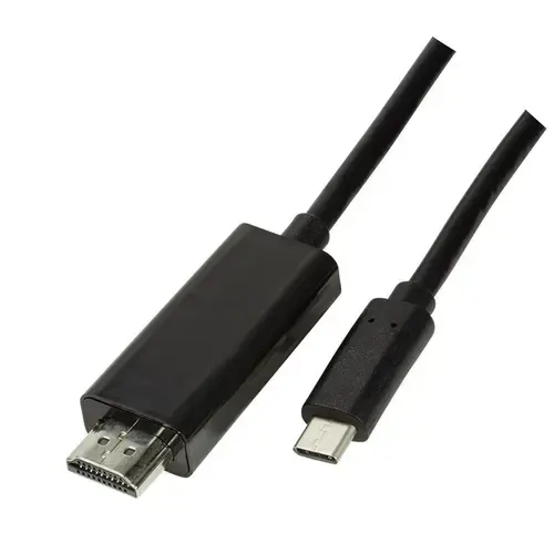 Cablu LOGILINK UA0330, USB 3.1 Type-C - HDMI, 3m, 4K UHD/60 Hz (Negru)