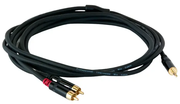 Cablu Master Audio - RCA351/3, 2x RCA/3.5 mm, 3 m, negru