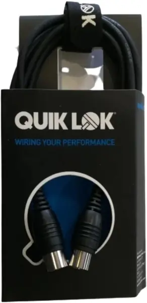 Cablu MIDI Quik Lok - Strix S164-1.5BK, 1.5 m, negru