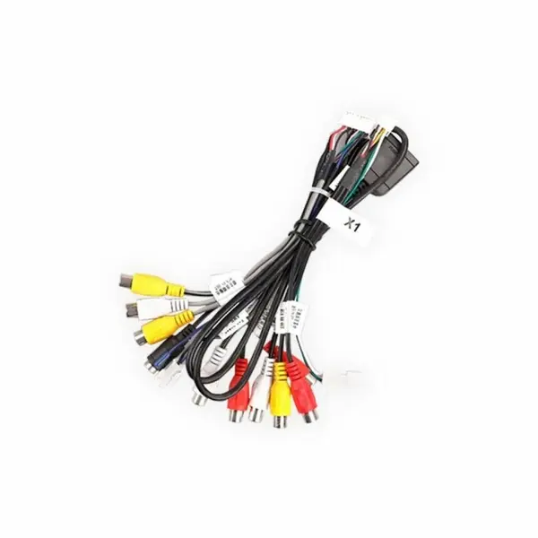 Cablu Output multifunctional dedicat navigatiilor Teyes, RCA AV, MIC, SIM