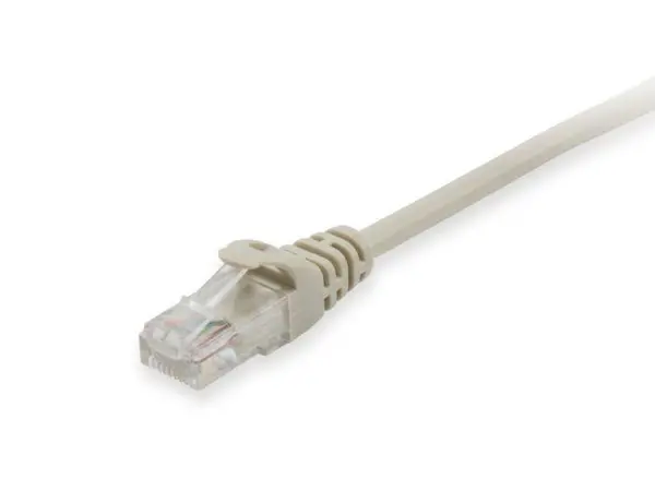 Cablu Patch Ethernet Cat6 U/UTP 2 m, 250 MHz, RJ-45 aurit, PVC bej, EQUIP 625411