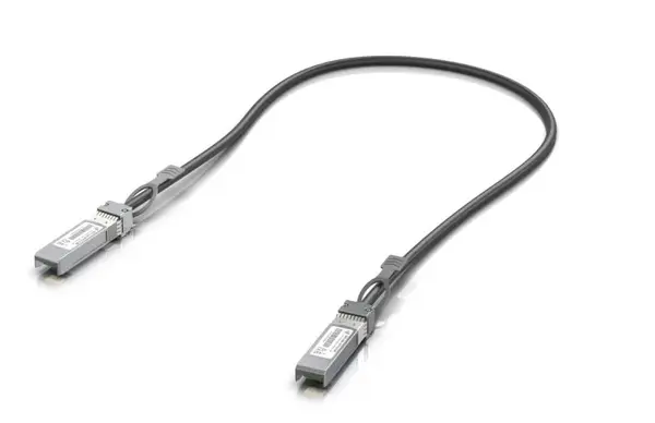 Cablu patchcord fibra optica Ubiquiti UACC-DAC-SFP10-0.5M, 10 Gigabit, 2 conectori SFP+, lungime 0.5m