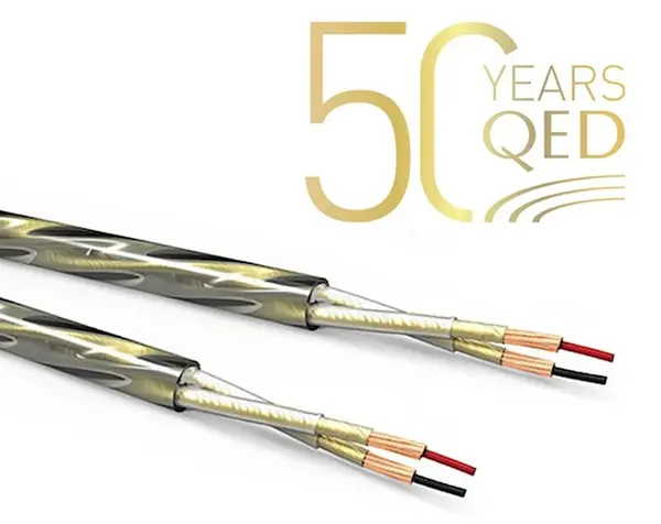 Cablu pentru boxe QED - Golden Anniversary XT, 4x 2.5 mm, 1 m, auriu
