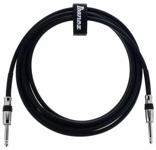 Cablu pentru chitară Ibanez - NS10, 6.3 mm, 3 m, negru/argintiu