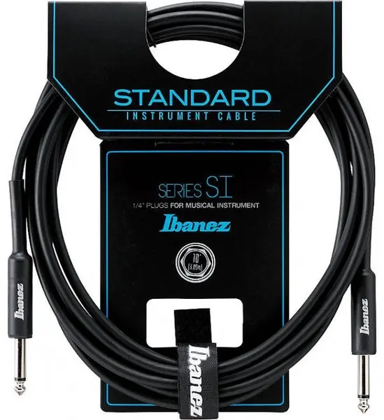 Cablu pentru chitară Ibanez - SI10, 6.3 mm, 3 m, negru