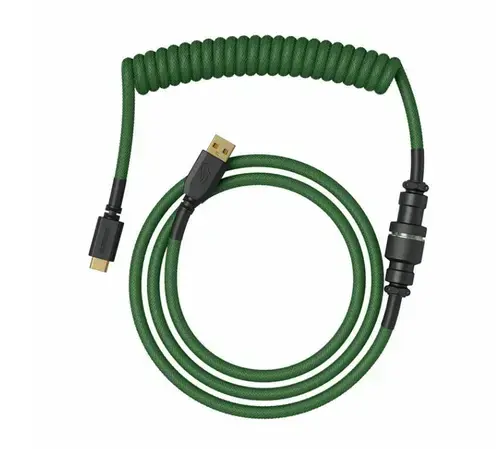 Cablu pentru tastatura mecanica Glorious GATA-2817, USB-A - USB-C (Verde)