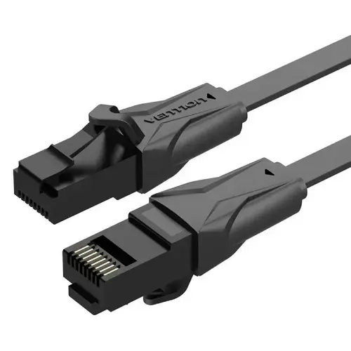 Cablu plat Vention Cat6 UTP Ethernet RJ45, 15m, Negru
