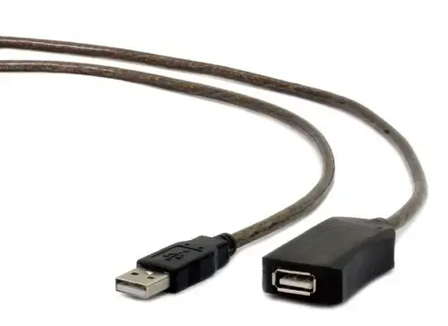 Cablu prelungitor activ GEMBIRD UAE-01-5M ,USB 2.0, 5m (Negru)