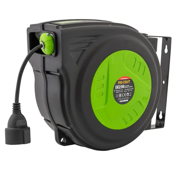 Cablu Prelungitor cu Tambur Automat 25 Metri Procraft EK25N