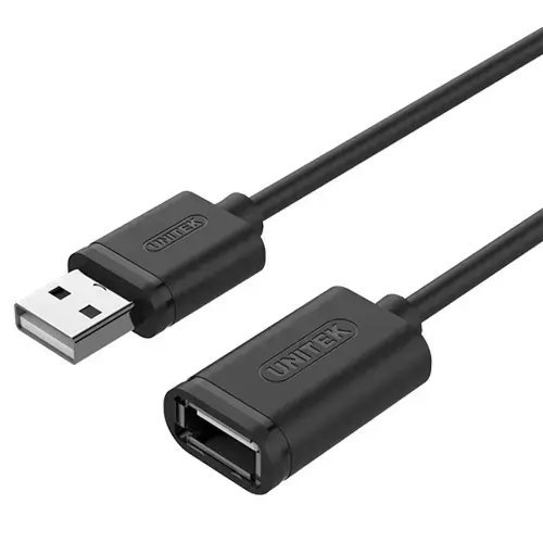 Cablu prelungitor USB Unitek Y-C417GBK, USB 2.0 A tata / A mama , 3.0m