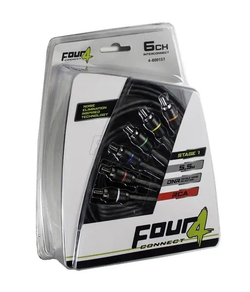 Cablu RCA FOUR Connect 4-800157 STAGE1, 6 Canale, 5.5 M, DNR