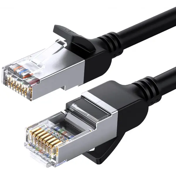 Cablu Retea UGREEN NW101 Flat, UTP, Cat6, 0.5m, Negru