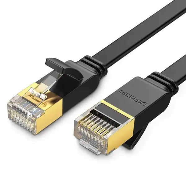 Cablu Retea UGREEN NW106 Flat, UTP, Cat7, 15m, Negru