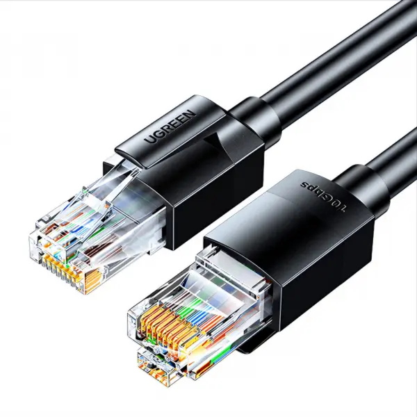 Cablu Retea UGREEN NW315, UTP, Cat6A, 1m, Negru