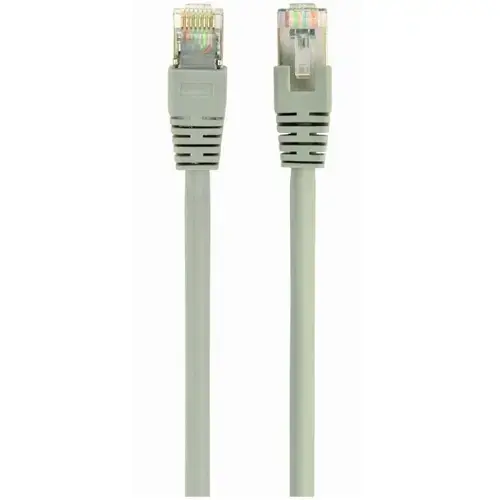 Cablu S/FTP GEMBIRD Cat6a, LSZH, cupru, 2 m, gri, AWG27, dublu ecranat PP6A-LSZHCU-2M